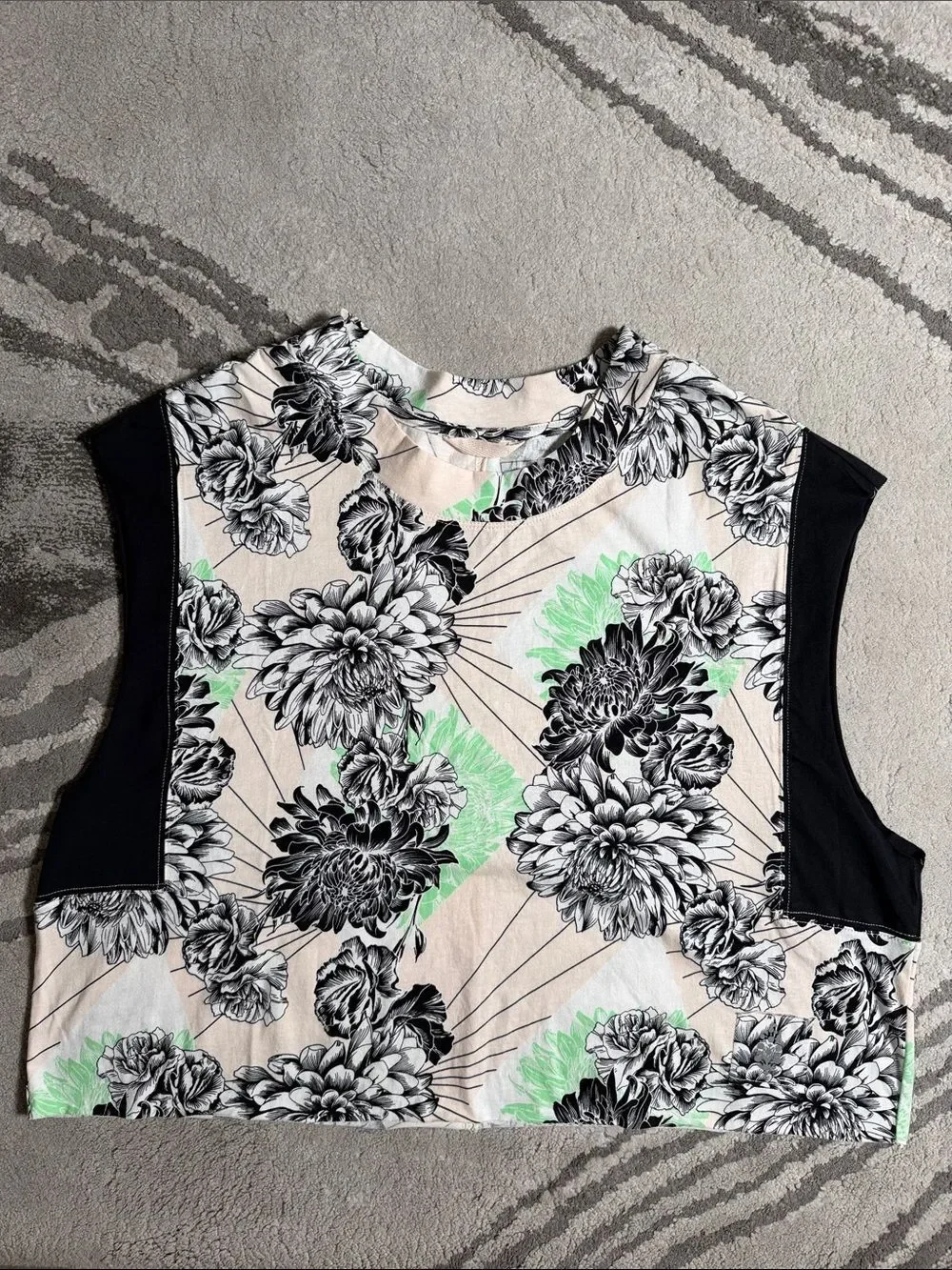 NWOT Free People Oversized Floral Tank
